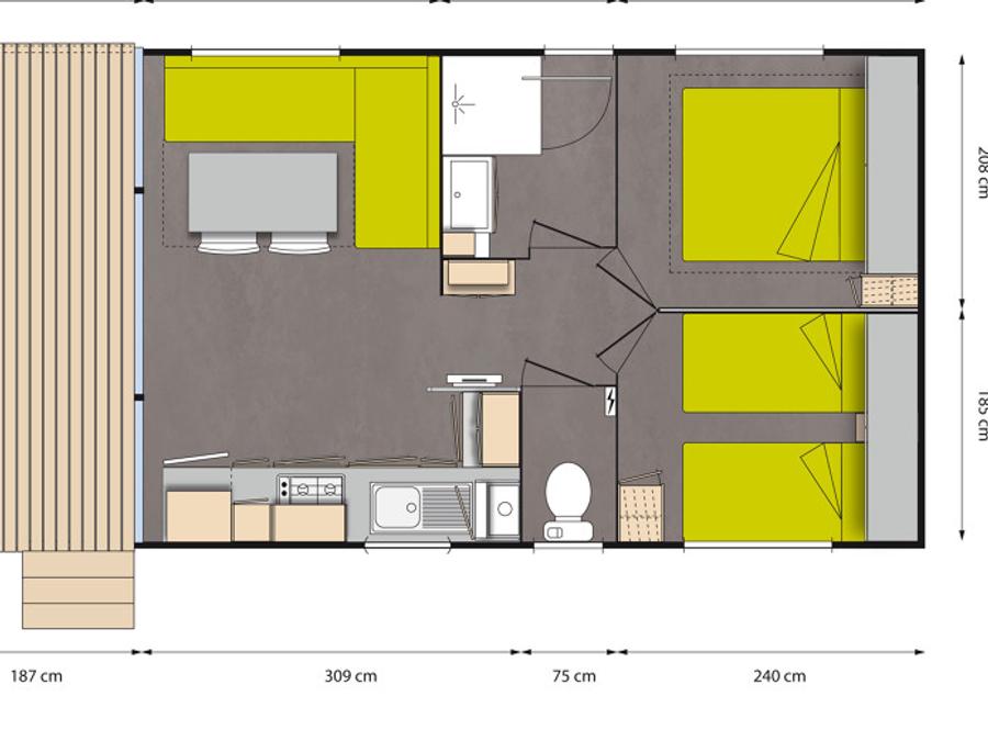 Mobilhome 4 personnes - Confort 3