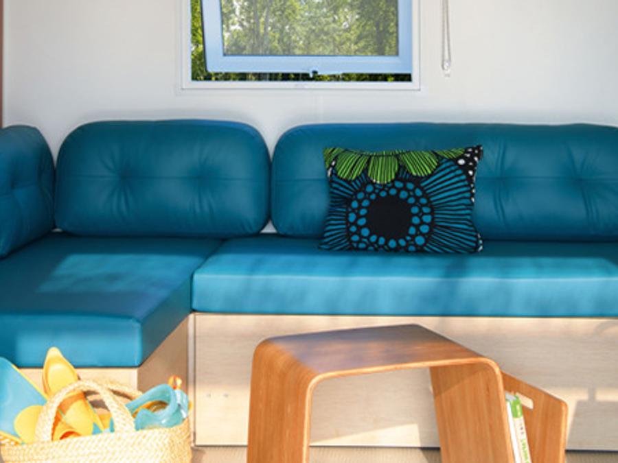 Mobilhome 6 personnes - Premium 35m² 3 chambres + Climatisation + TV + LV + terrasse couverte 4