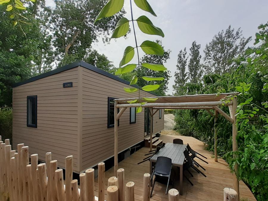 Mobilhome 6 personnes - Premium 35m² 3 chambres + Climatisation + TV + LV + terrasse couverte 5