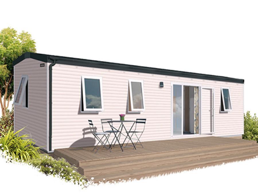 Mobilhome 6 personnes - Premium 35m² 3 chambres + Climatisation + TV + LV + terrasse couverte 0