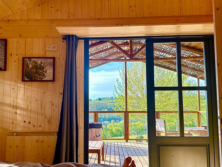 Hébergement 2 personnes - Cabane Minca Jacuzzi & Vue Vallée 1 chambre 2
