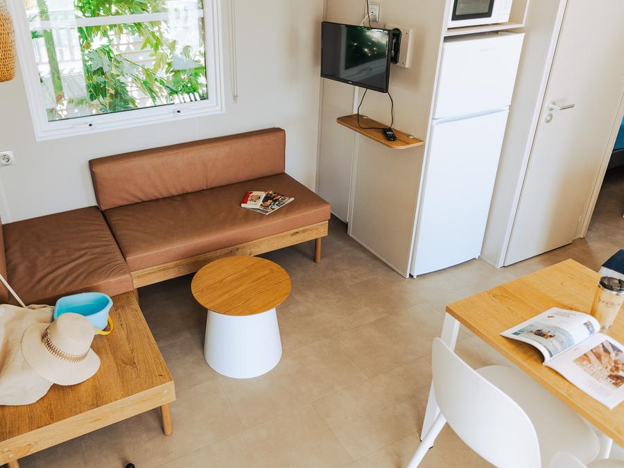 Mobilhome 6 personnes - Loisir confort 3 ch. 6 pers - 36m2 - Terrasse couverte - SAM 8