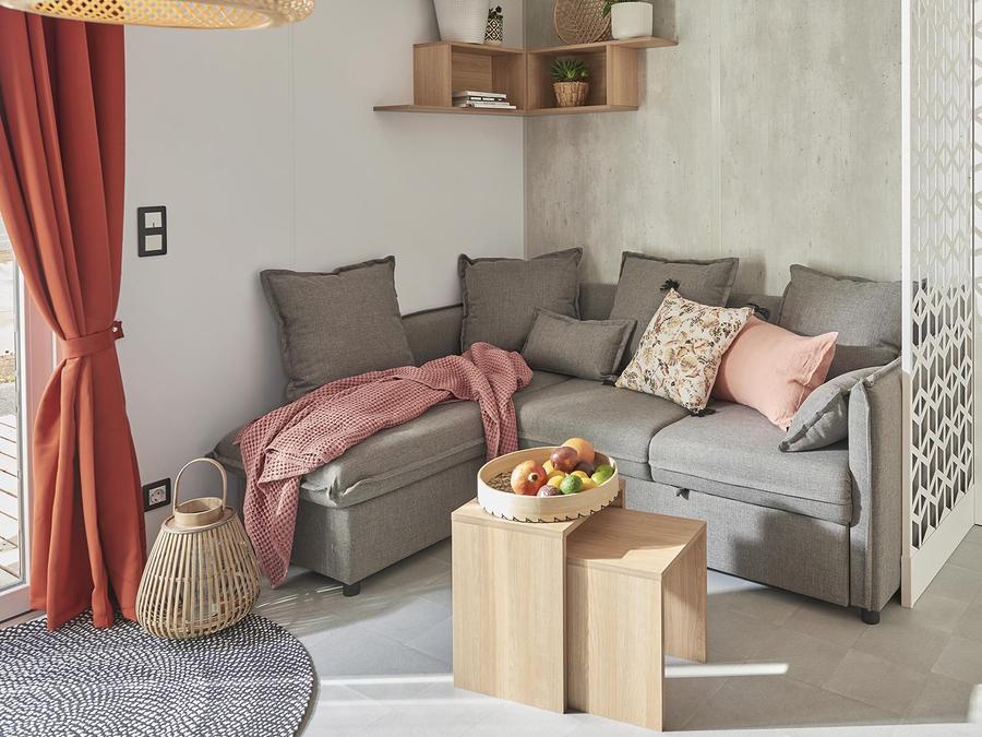 Mobilhome 4 personnes - Sunêlia Prestige 2 ch. 4 pers - 34 m2 - Terrasse couverte - SAM 2