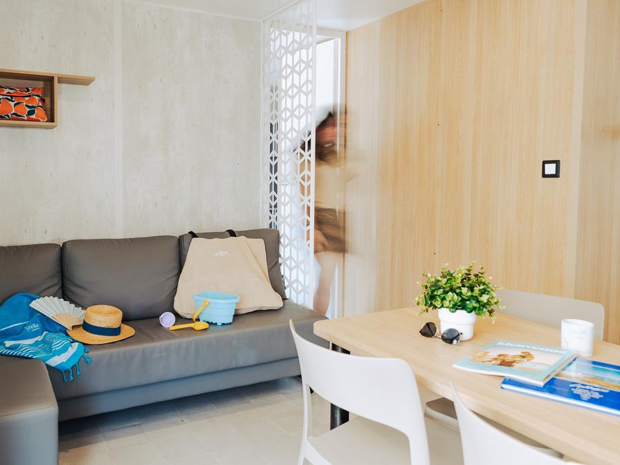Mobilhome 4 personnes - Sunêlia Prestige 2 ch. 4 pers - 34 m2 - Terrasse couverte - SAM 10