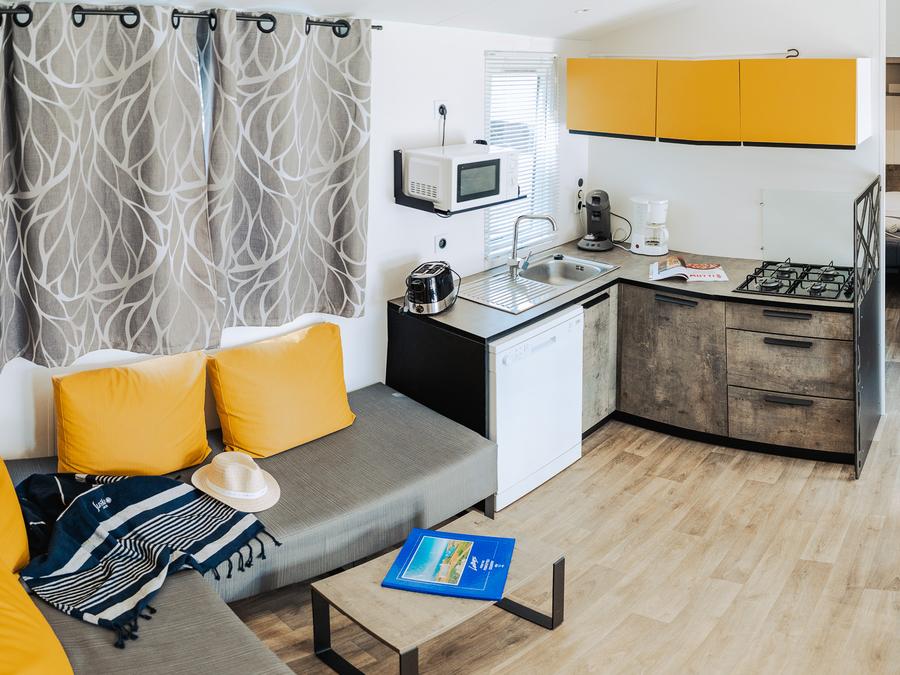 Mobilhome 8 personnes - Sunêlia Prestige 4ch. 8 pers. - 40m2 - Terrasse couverte - SAM 4