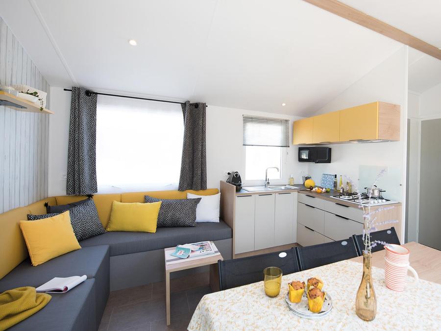 Mobilhome 8 personnes - Sunêlia Prestige 4ch. 8 pers. - 40m2 - Terrasse couverte - SAM 1