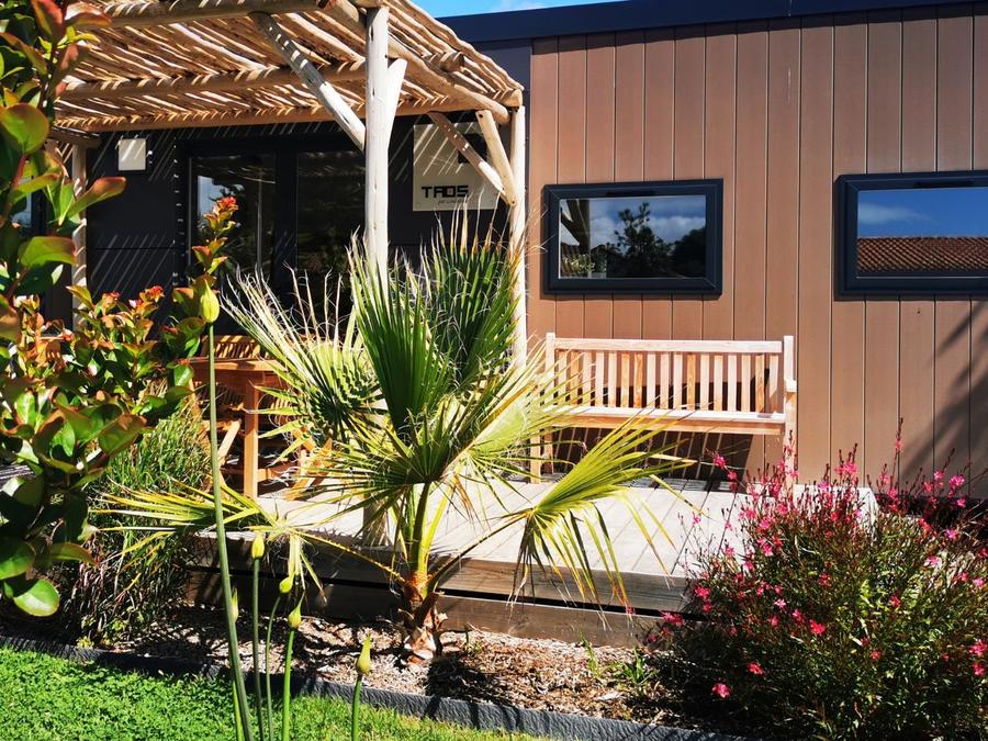 Mobilhome 6 personnes - Sunêlia Luxe Taos Spa 3ch 6p - 40m2 - Pergola exotique 1