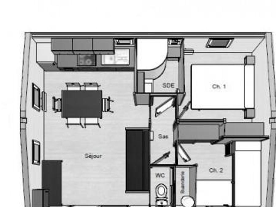 Chalet 6 personnes - Chalet 35m² - climatisé 5/6 pers 11