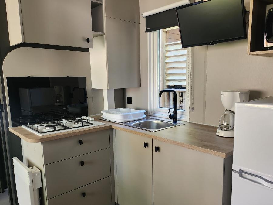 Mobilhome 5 personnes - Cottage CLIM 28m² climatisé 4/5 pers 1