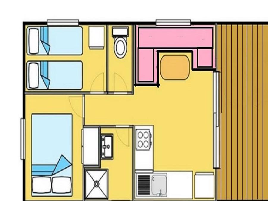 Mobilhome 4 personnes - MH2 CONFORT 23 m² 10