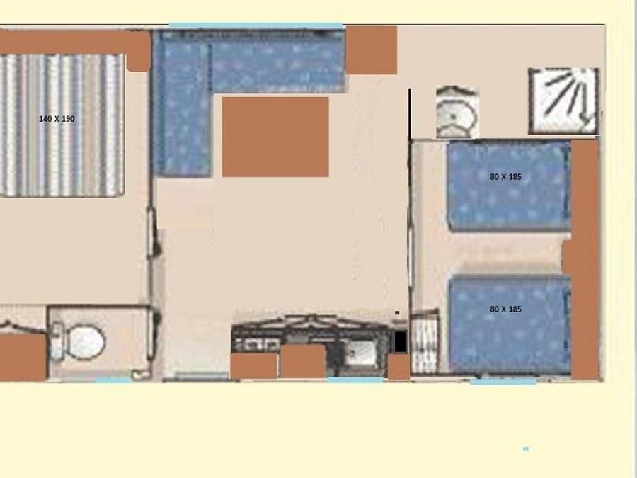 Mobilhome 4 personnes - MH2 CONFORT 23 m² 7