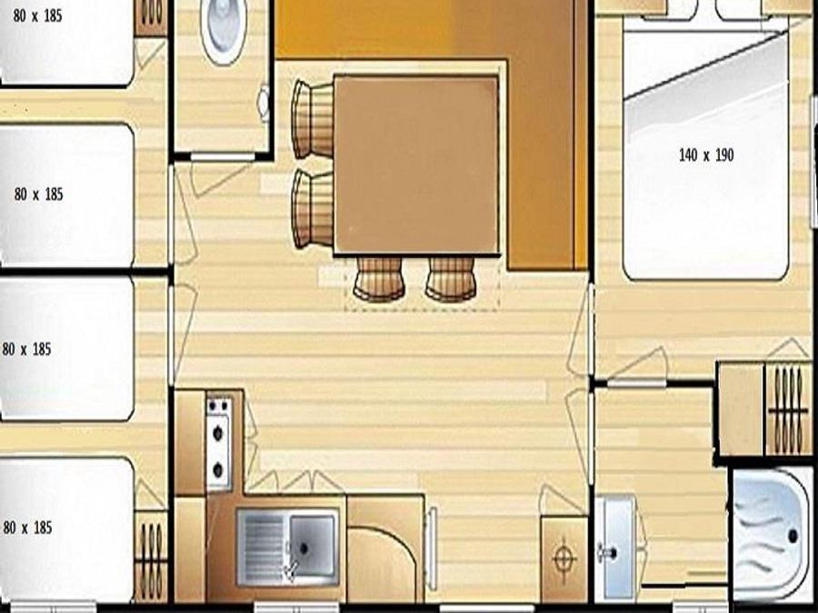 Mobilhome 6 personnes - MH3 32 m² 6