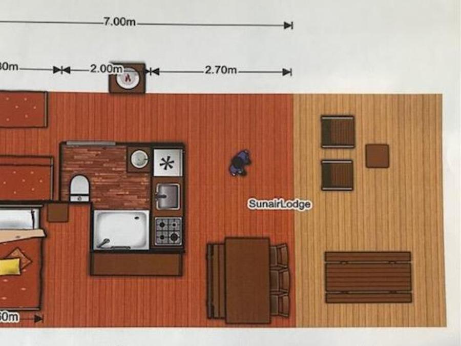 Tente en toile et en bois 5 personnes - Tente Ciela Nature Lodge - 2 chambres - Cuisine équipée – Salle de bain 5