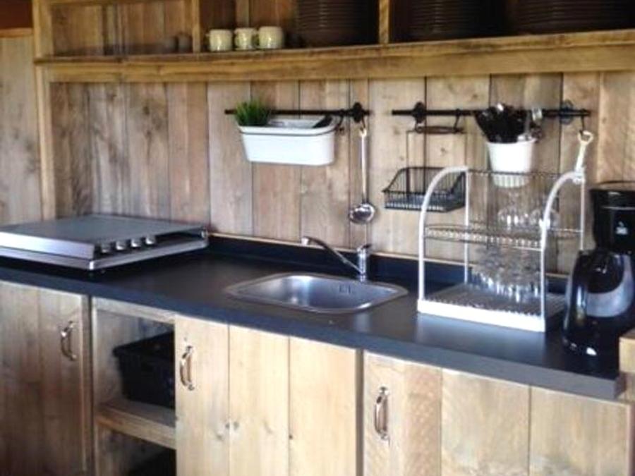 Tente en toile et en bois 5 personnes - Tente Ciela Nature Lodge - 2 chambres - Cuisine équipée – Salle de bain 2
