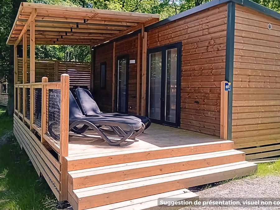 Mobilhome 6 personnes - Homeflower Premium 35m² (3 chambres) + Terrasse + TV + VUE MER 0