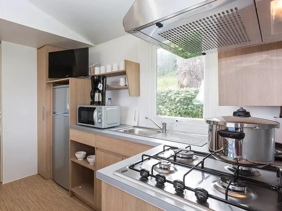 Mobilhome 4 personnes - Confort 27m² (2 chambres) + terrasse 1