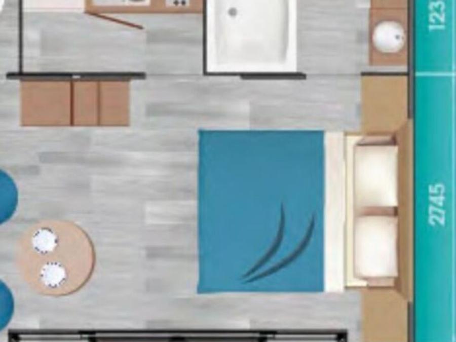 Mobilhome 2 personnes - Mobil Home confort + 1 chambre 2 personnes, 16 m² (modèle 2020) 4