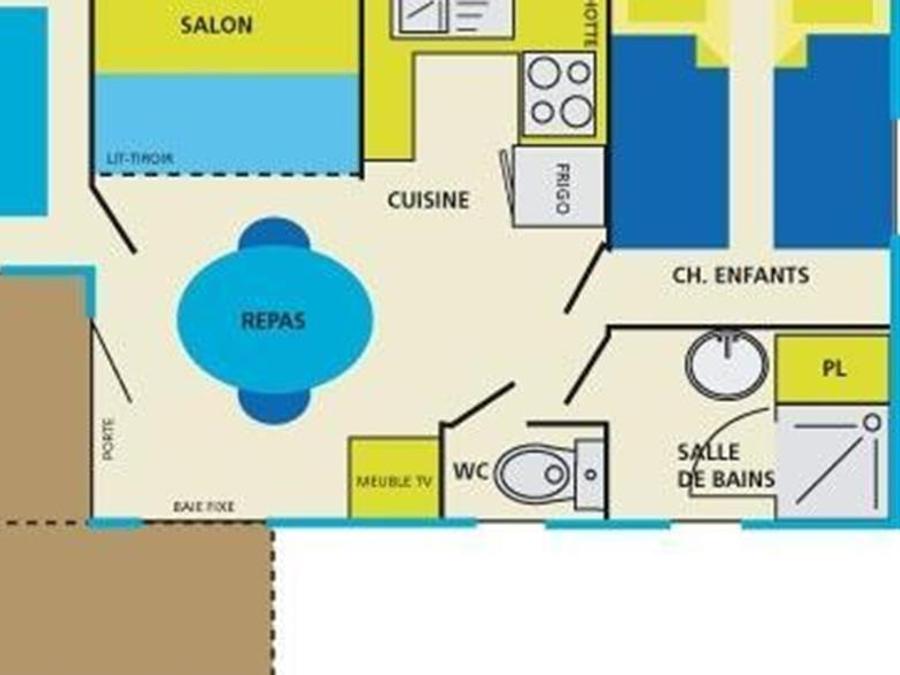 Mobilhome 4 personnes - PACIFIQUE 25 m² 8