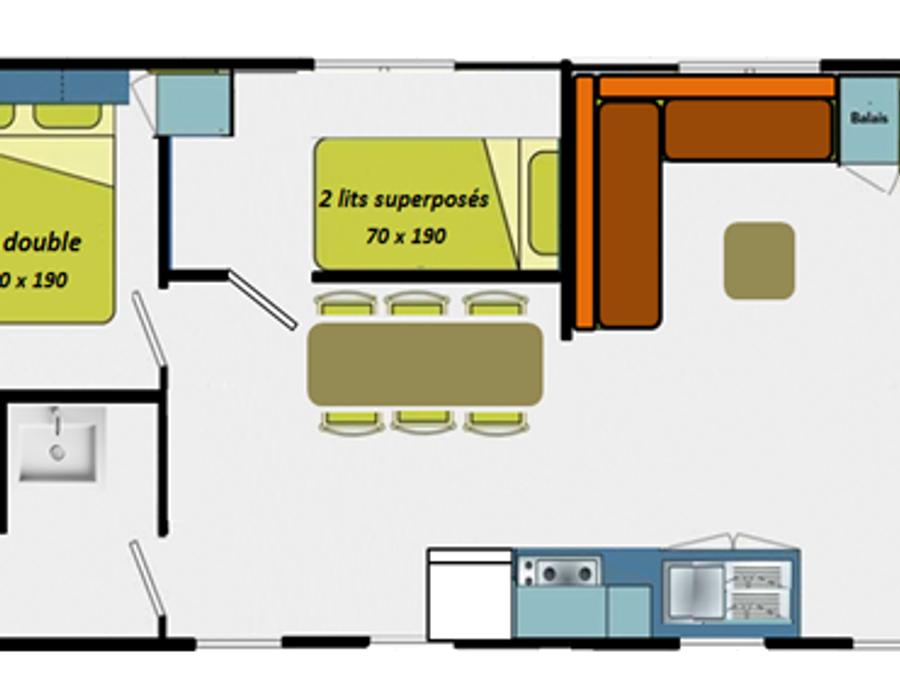 Mobilhome 6 personnes - VICTORIA 38 m² 10