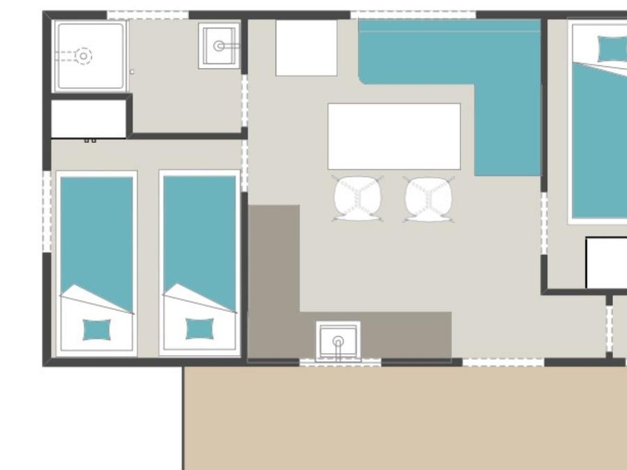 Mobilhome 4 personnes - Mobil-home 4 personnes 3