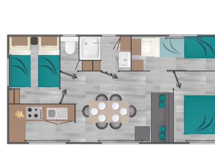 Mobilhome 8 personnes - 4/8 pers climatisé 3