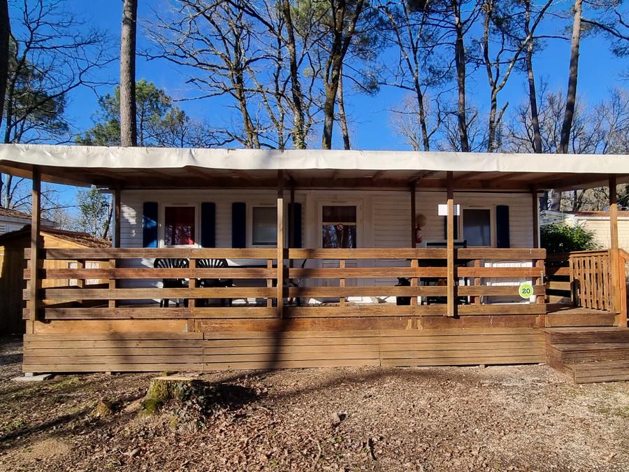 Mobilhome 6 personnes - 20 Résidence La Futaie 32m2 Terrasse Couverte , 3 chambres, lave vaisselle + Télévision 1/6 pers 0