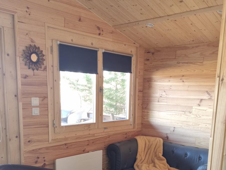 Chalet 5 personnes - 74 Chalet Les Bleuets 40m² Terrasse couverte + télévision + Lave vaisselle 1/5 pers 5