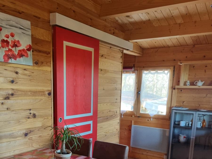 Chalet 4 personnes - 78 Chalet Les Coquelicots 30m² + Terrasse couverte +Télévision 1/4 pers 2