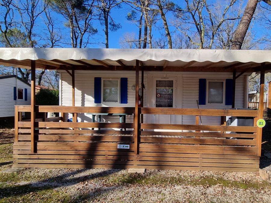 Mobilhome 4 personnes - 21 Résidence La Capucine 29m2 terrasse couverte + lave vaisselle + Télévision 1/4 pers 0