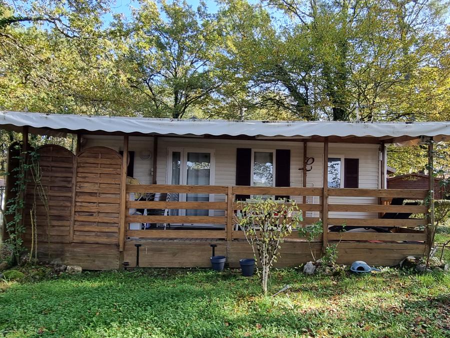 Mobilhome 4 personnes - 35 Résidence Les Roses 28m2 Terrasse Couverte + Télevision + Cuisine d'été 1/4 pers 1