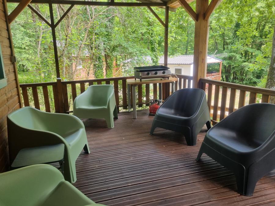 Chalet 5 personnes - 14 Chalet IRIS 45m² avec Télévision + Lave vaisselle + Terrasse couverte 1/5 pers 8
