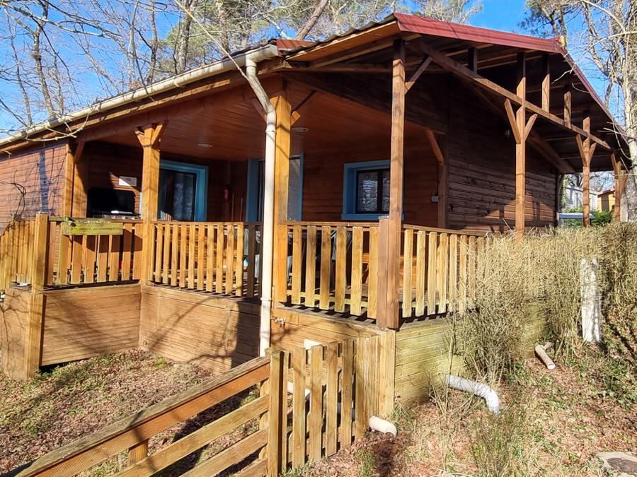 Chalet 5 personnes - 14 Chalet IRIS 45m² avec Télévision + Lave vaisselle + Terrasse couverte 1/5 pers 0
