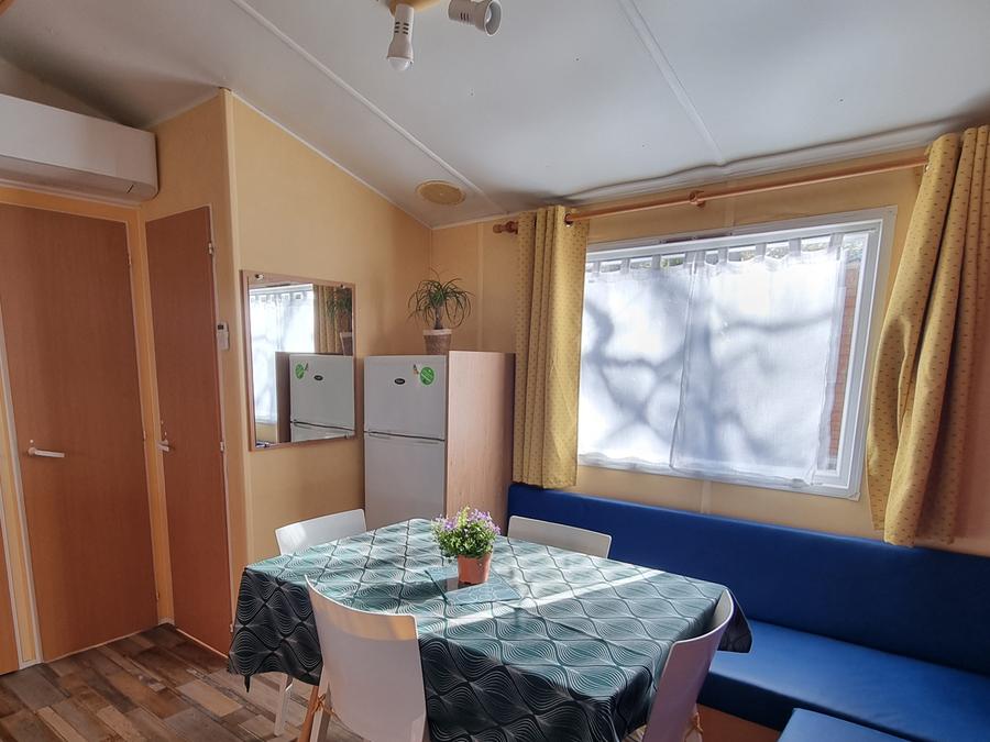 Mobilhome 6 personnes - 66 Résidence Des Bois 32m2, climatisation + Télevision + lave vaisselle + Terrasse couverte 1/6 pers 1