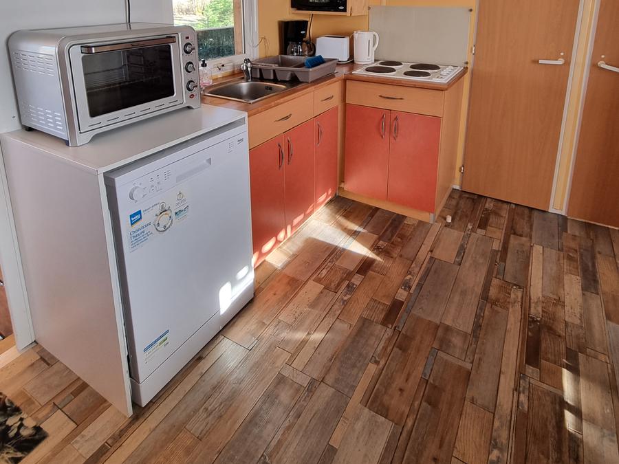 Mobilhome 6 personnes - 66 Résidence Des Bois 32m2, climatisation + Télevision + lave vaisselle + Terrasse couverte 1/6 pers 2