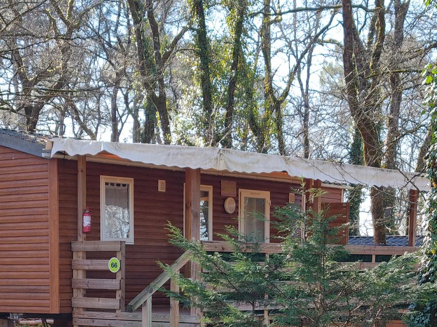 Mobilhome 6 personnes - 66 Résidence Des Bois 32m2, climatisation + Télevision + lave vaisselle + Terrasse couverte 1/6 pers 0