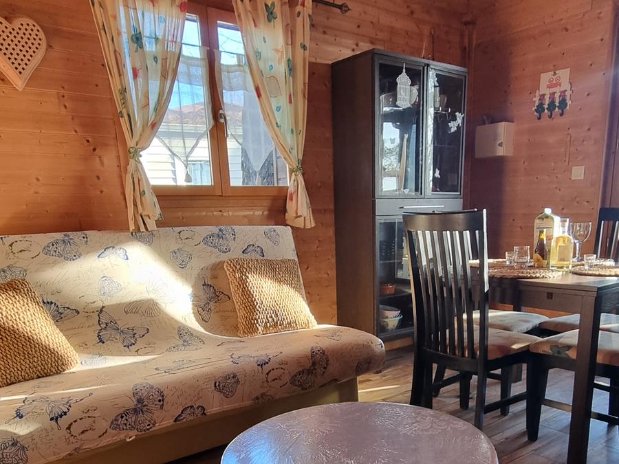 Chalet 5 personnes - 31 Chalet Soleil couchant 35m² + lave vaisselle + Terrasse couverte + Télévision 1/5 pers 3