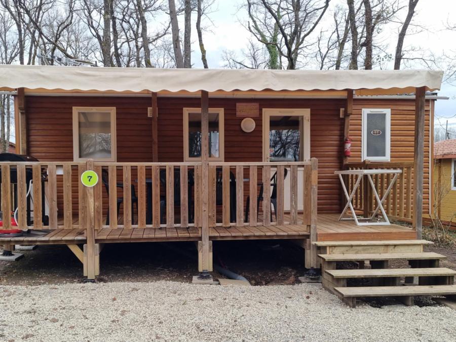 Mobilhome 6 personnes - 58 Résidence Châtaigne 32m2 3 ch + lave-vaisselle +Télévision + Clim réversible 1/6 pers 0