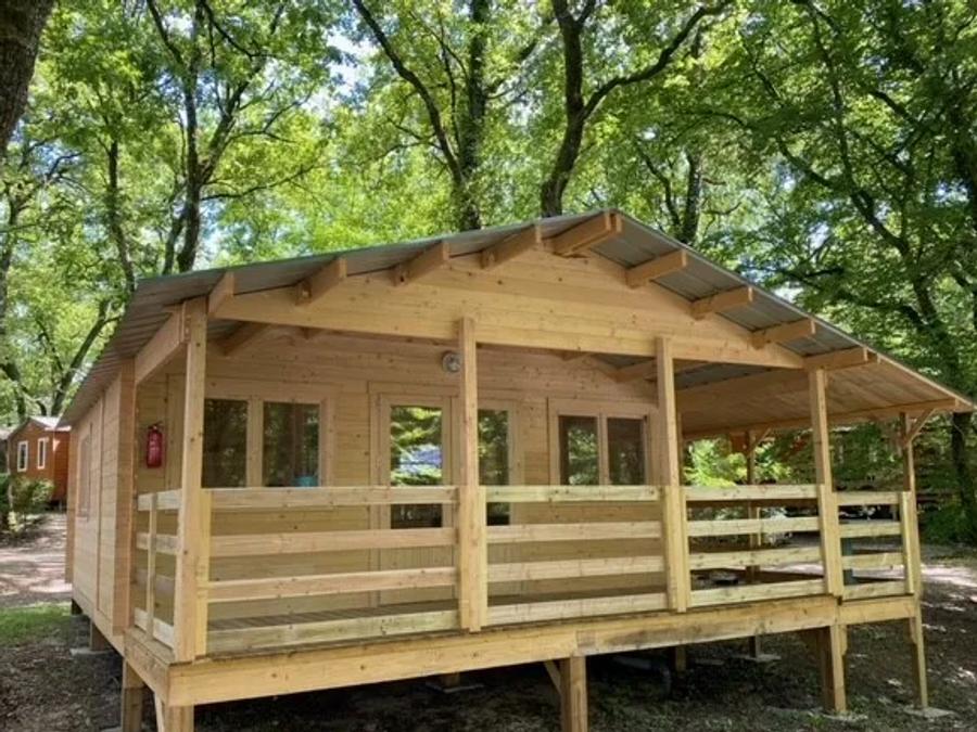 Chalet 2 personnes - 72 La Cabane En tête à tête 35M2 2 Pers Suite parentale + Terrasse couverte + Télé 2 pers 0