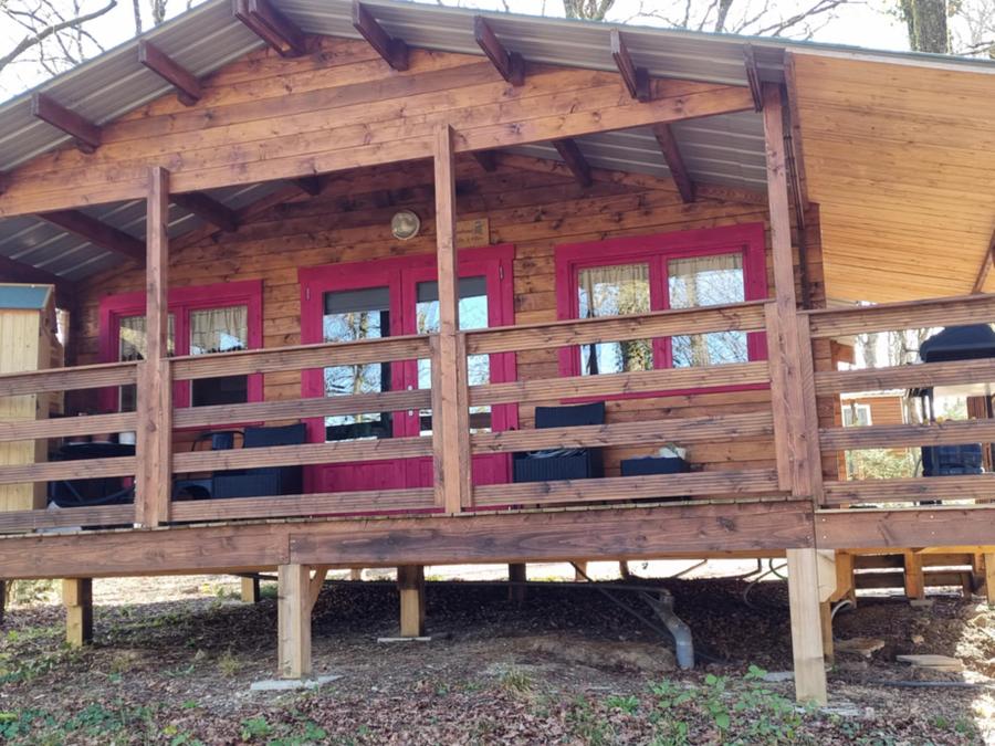 Chalet 2 personnes - 72 La Cabane En tête à tête 35M2 2 Pers Suite parentale + Terrasse couverte + Télé 2 pers 5