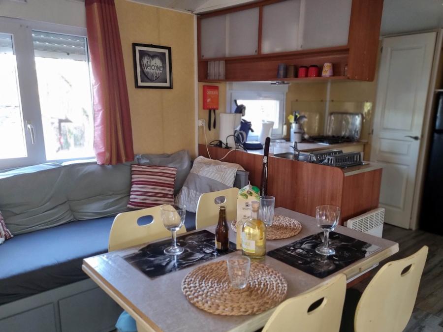 Mobilhome 6 personnes - 63 Résid de la FORÊT Terrasse couverte, lave vaisselle + climatisation + Télévision 1/6 pers 2