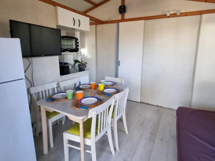 Mobilhome 5 personnes - 28 Cottage Détente 25m² Terrasse couverte + climatisation +Télévision 1/5 pers 2