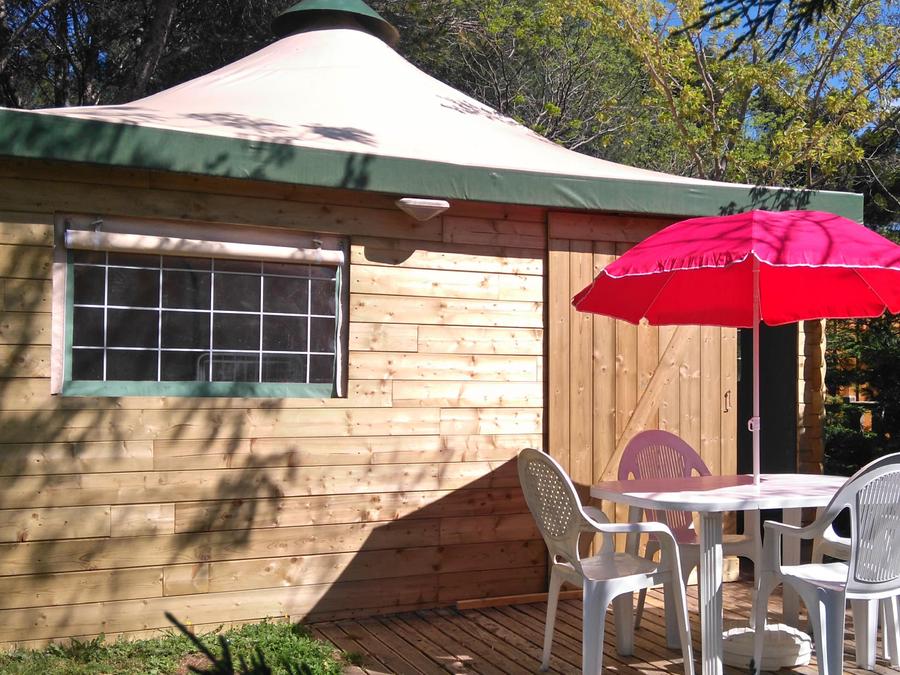 Tente en toile et en bois 5 personnes - Tente Lodge Meublée 2 chambres 5 P 0