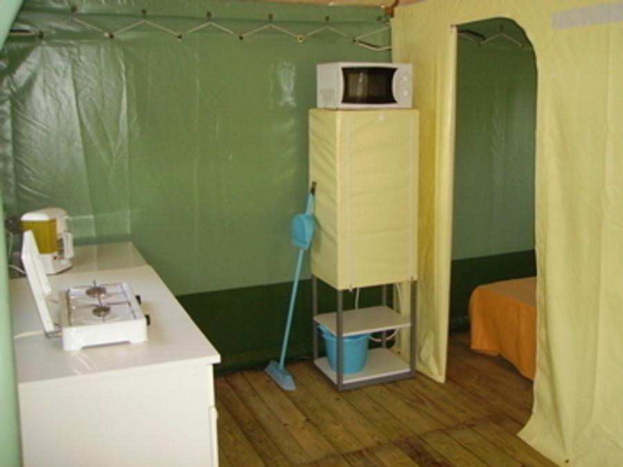 Tente en toile et en bois 5 personnes - Tente Lodge Meublée 2 chambres 5 P 3