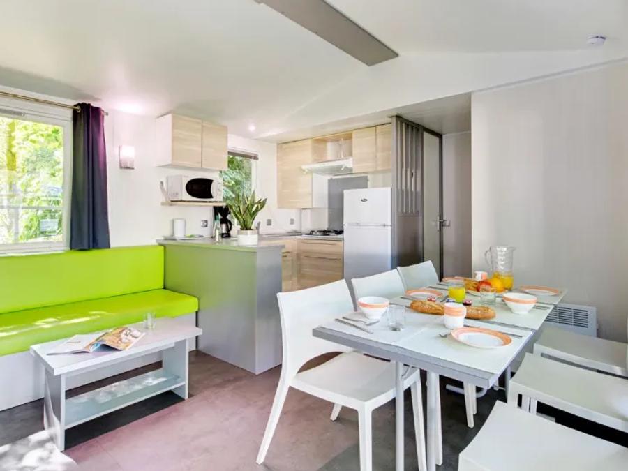 Mobilhome 6 personnes - Mobil Home Aqua 3ch 6pers Terrasse Semi-Couverte TV 1