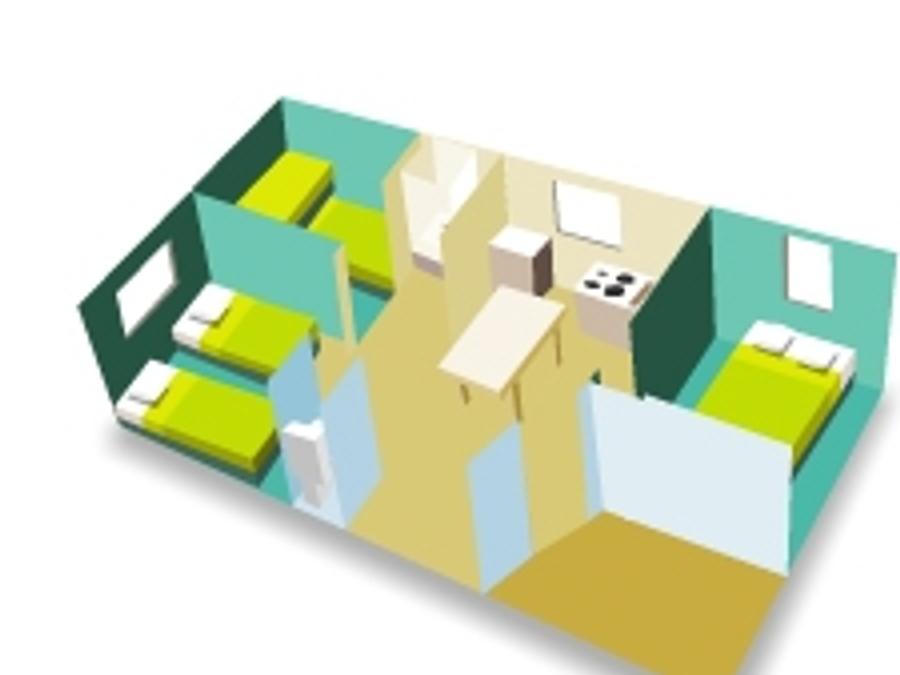 Chalet 6 personnes - Paradis Loisirs 3 chambres 0