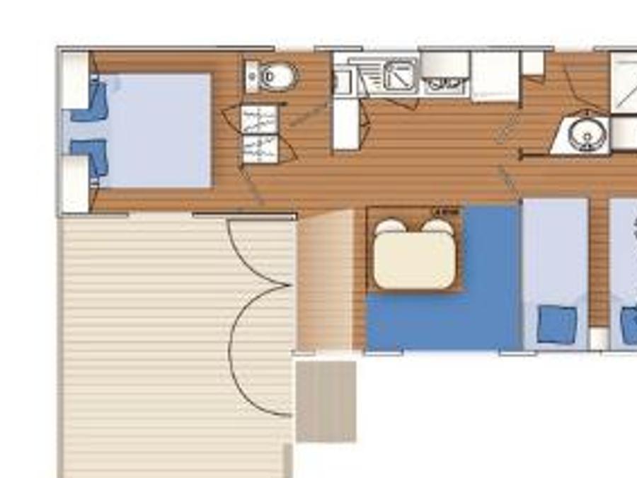 Mobilhome 4 personnes - Mobilhome Eco (2 chambres) 11