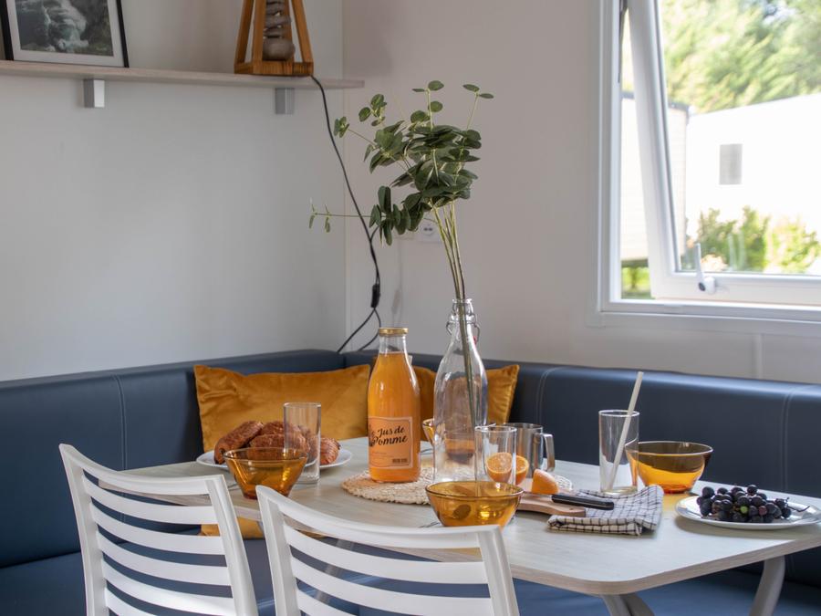 Mobilhome 4 personnes - Confort - 29m² - 2 chambres - terrasse semi couverte 3