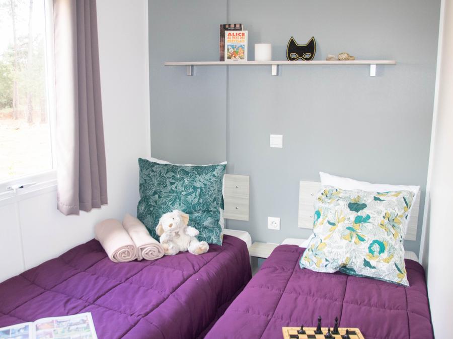 Mobilhome 4 personnes - Confort - 29m² - 2 chambres - terrasse semi couverte 4