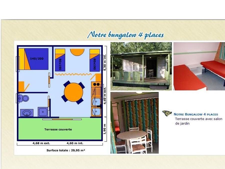 Bungalow 4 personnes - ECO (sans micro-ondes) 0