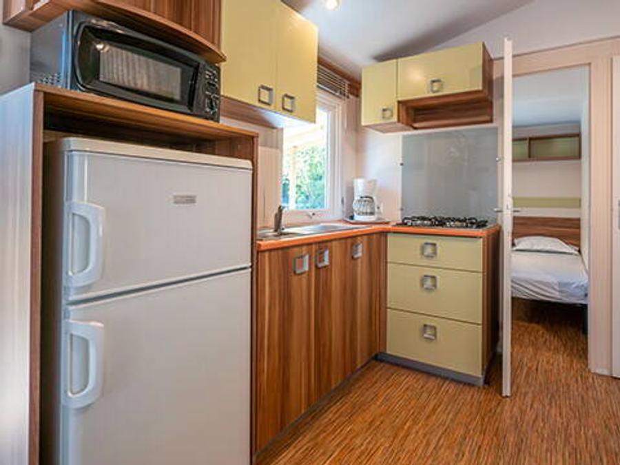 Mobilhome 6 personnes - Classic | 2 Ch. | 4/6 Pers. | Terrasse surélevée non couverte | 2 SDB | Clim. 1
